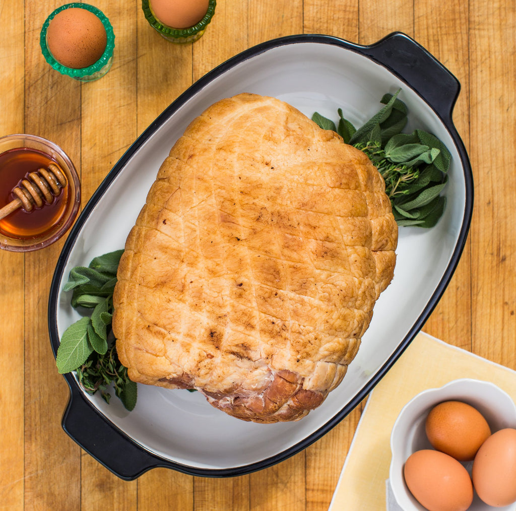 Whole Boneless Ham Pasture Raised Pork with No antibiotics Porter Road