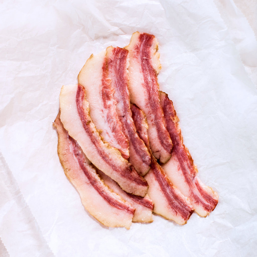 Pork Jowl Bacon Pasture Raised Pork with No antibiotics Porter Road