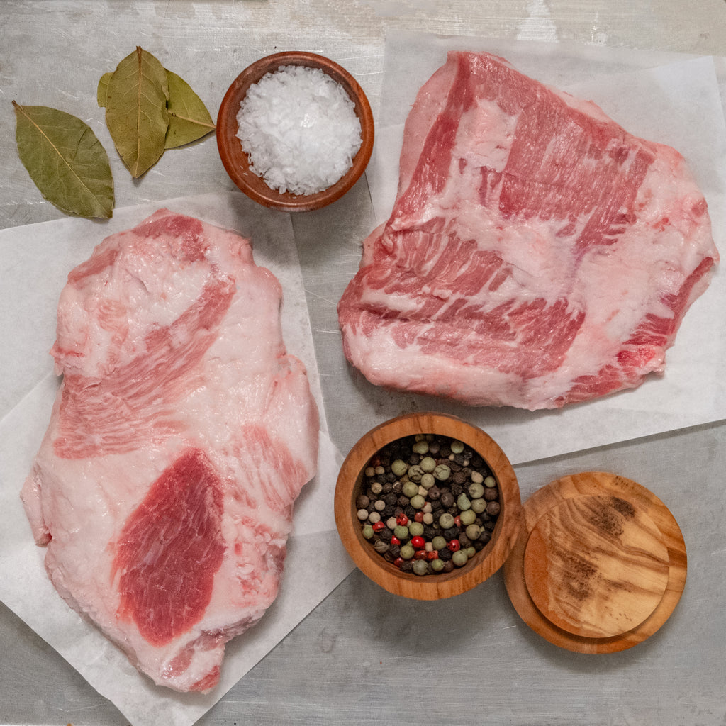 Pork Jowl Pasture Raised Pork with No antibiotics Porter Road